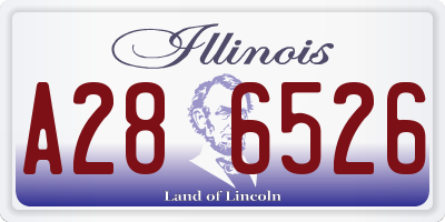 IL license plate A286526