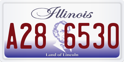 IL license plate A286530