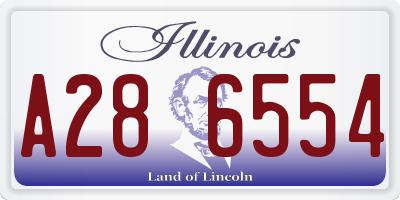 IL license plate A286554