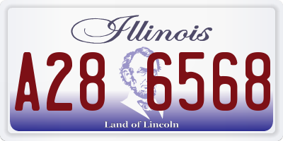 IL license plate A286568
