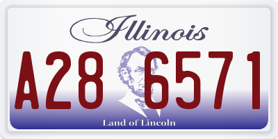 IL license plate A286571