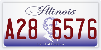 IL license plate A286576