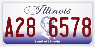 IL license plate A286578