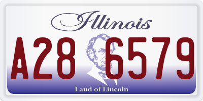 IL license plate A286579