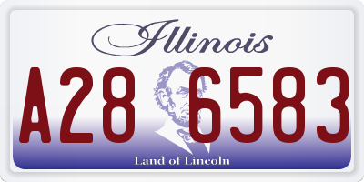 IL license plate A286583