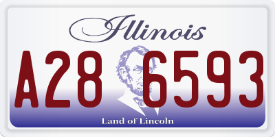 IL license plate A286593