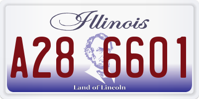 IL license plate A286601