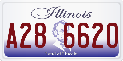 IL license plate A286620