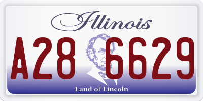 IL license plate A286629