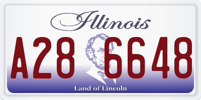 IL license plate A286648