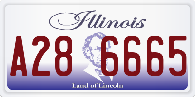 IL license plate A286665