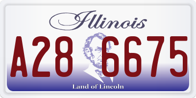 IL license plate A286675