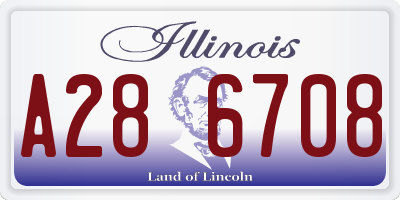 IL license plate A286708