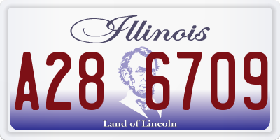 IL license plate A286709