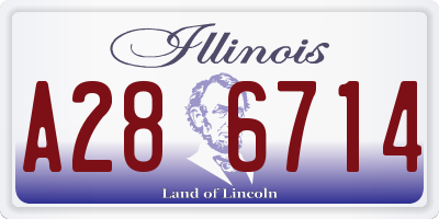 IL license plate A286714