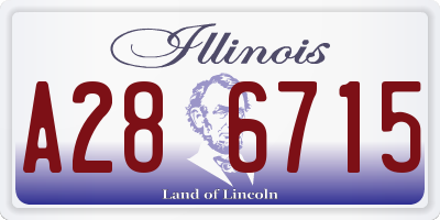 IL license plate A286715