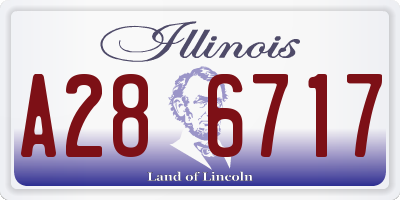 IL license plate A286717