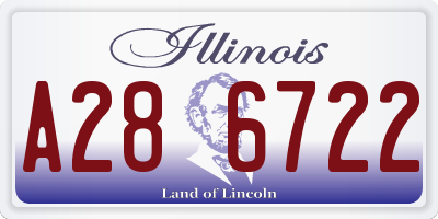 IL license plate A286722