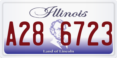 IL license plate A286723