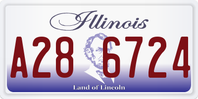 IL license plate A286724