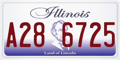 IL license plate A286725