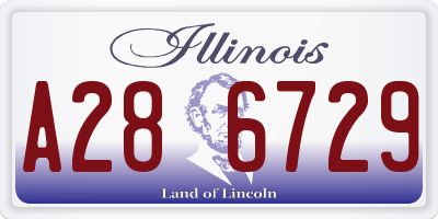 IL license plate A286729