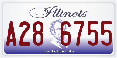 IL license plate A286755