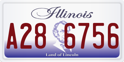 IL license plate A286756