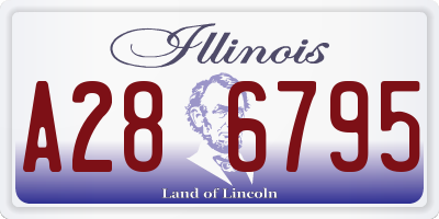 IL license plate A286795