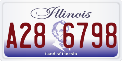 IL license plate A286798