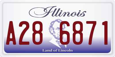 IL license plate A286871