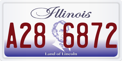 IL license plate A286872