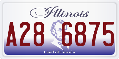 IL license plate A286875