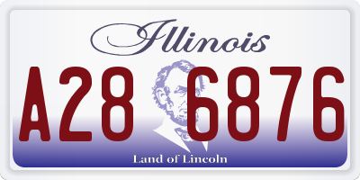 IL license plate A286876