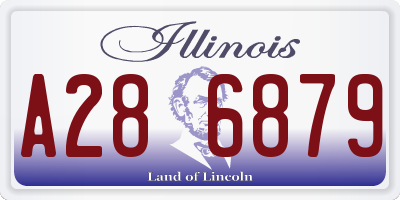 IL license plate A286879