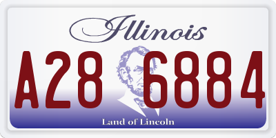 IL license plate A286884
