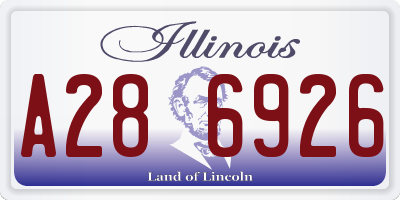 IL license plate A286926