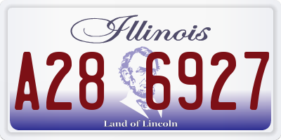 IL license plate A286927