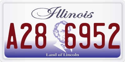 IL license plate A286952
