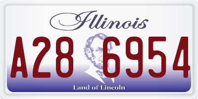 IL license plate A286954