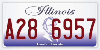 IL license plate A286957
