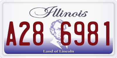 IL license plate A286981