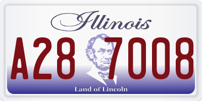 IL license plate A287008