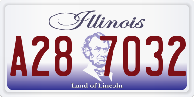IL license plate A287032
