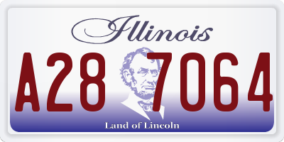 IL license plate A287064