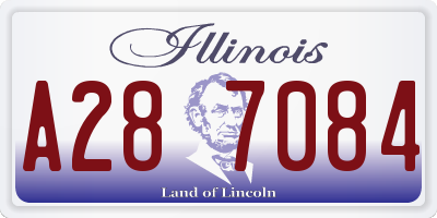 IL license plate A287084