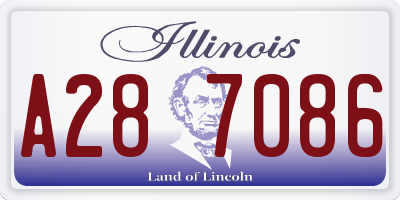 IL license plate A287086