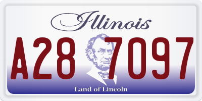 IL license plate A287097