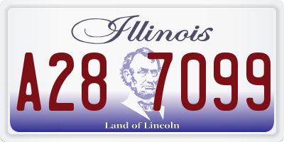 IL license plate A287099
