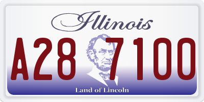 IL license plate A287100